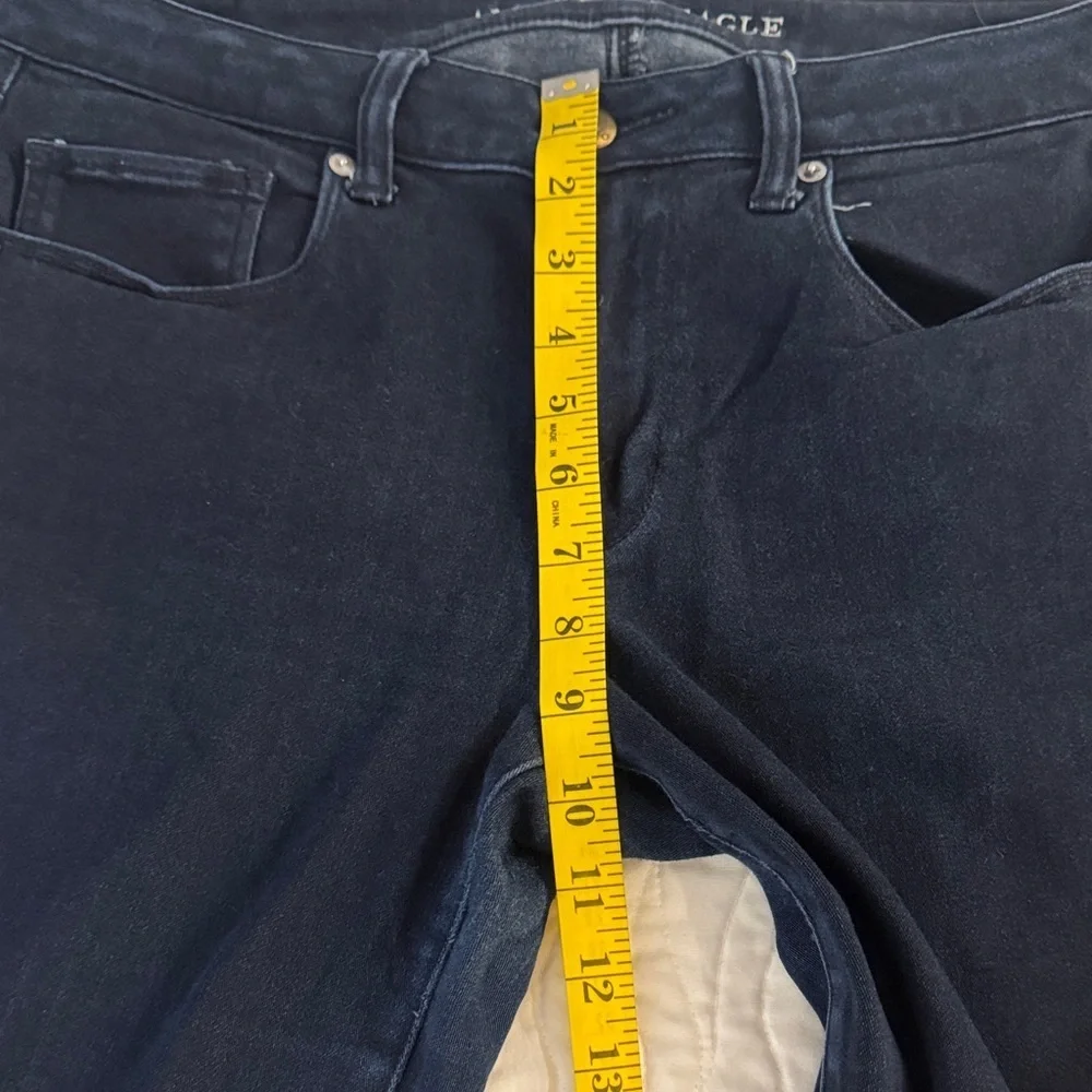 American Eagle Outfitters Women's Dark Blue Skinny Jeans